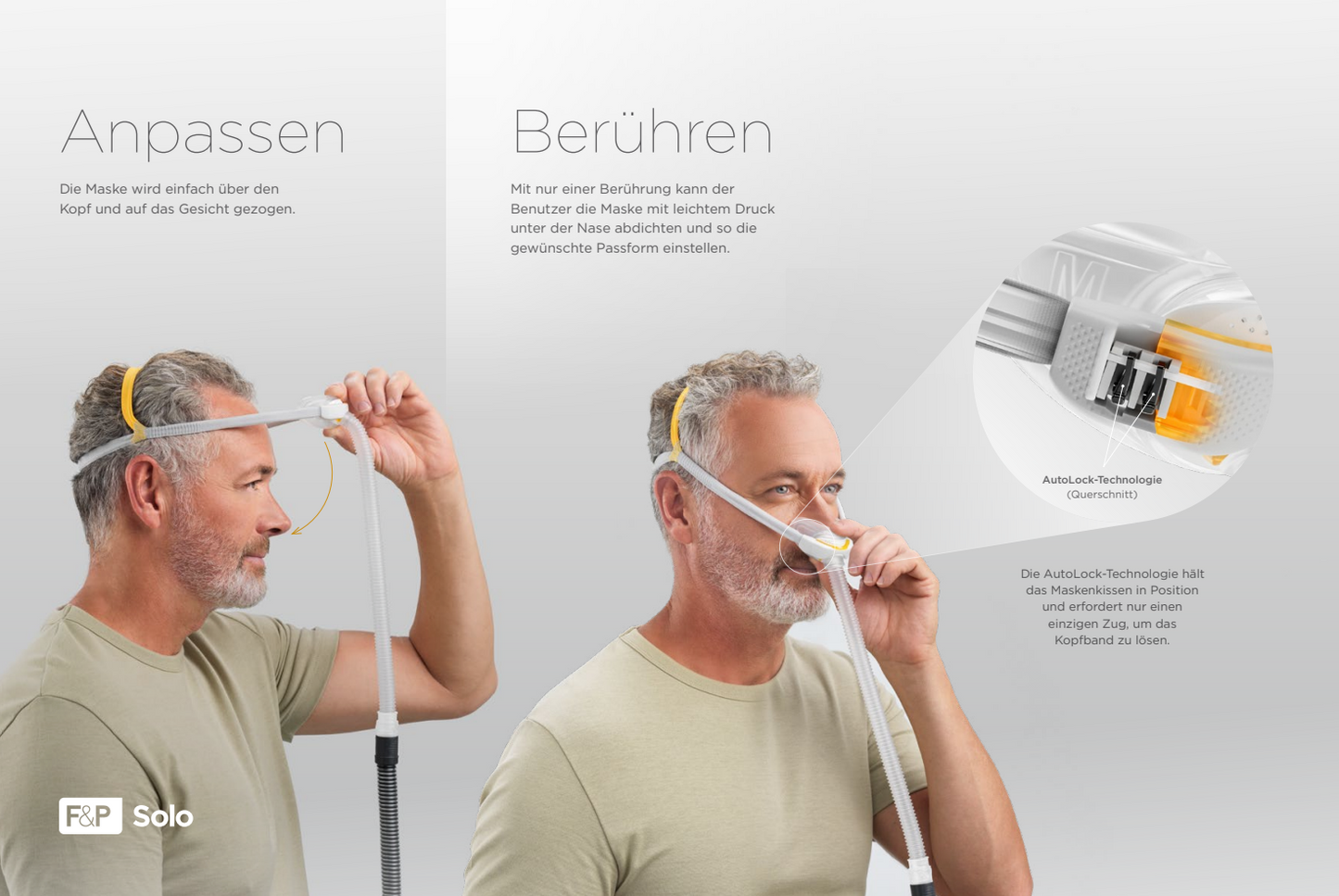 Fisher & Paykel Solo Nasenpolster-CPAP-Maske