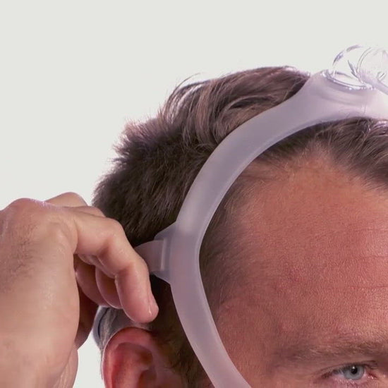 DreamWear Nasenmaske mit Ausatemventil,  Kopfband und 4 Maskenkissen