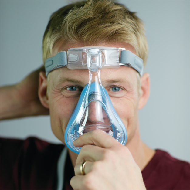 Philips CPAP Maske Amara Gel Full Mund-Nasenmaske, Atemmaske